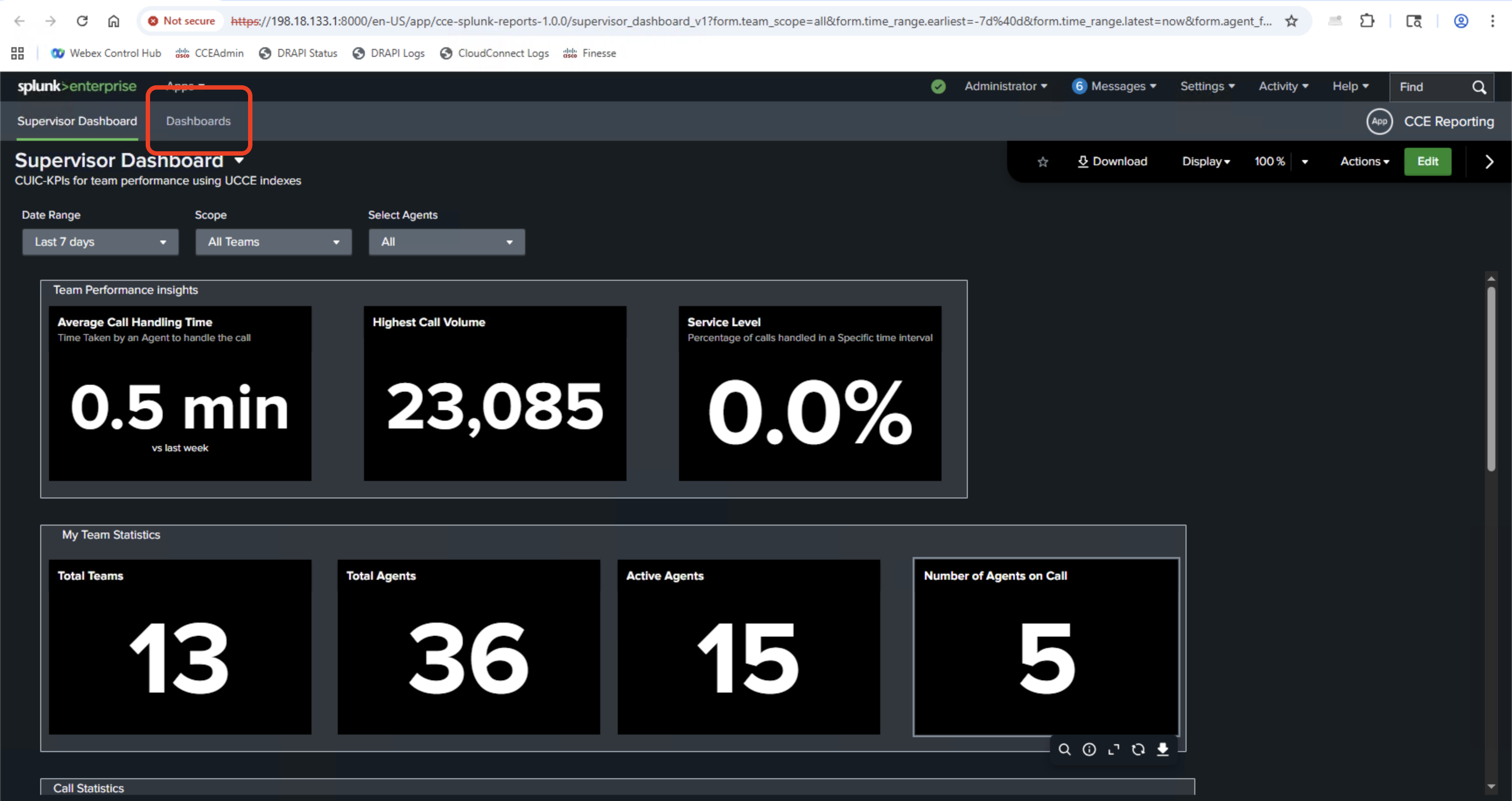 Lab 1 - Stock Reports - LAB-2323: Cisco Contact Center + Splunk: How to ...