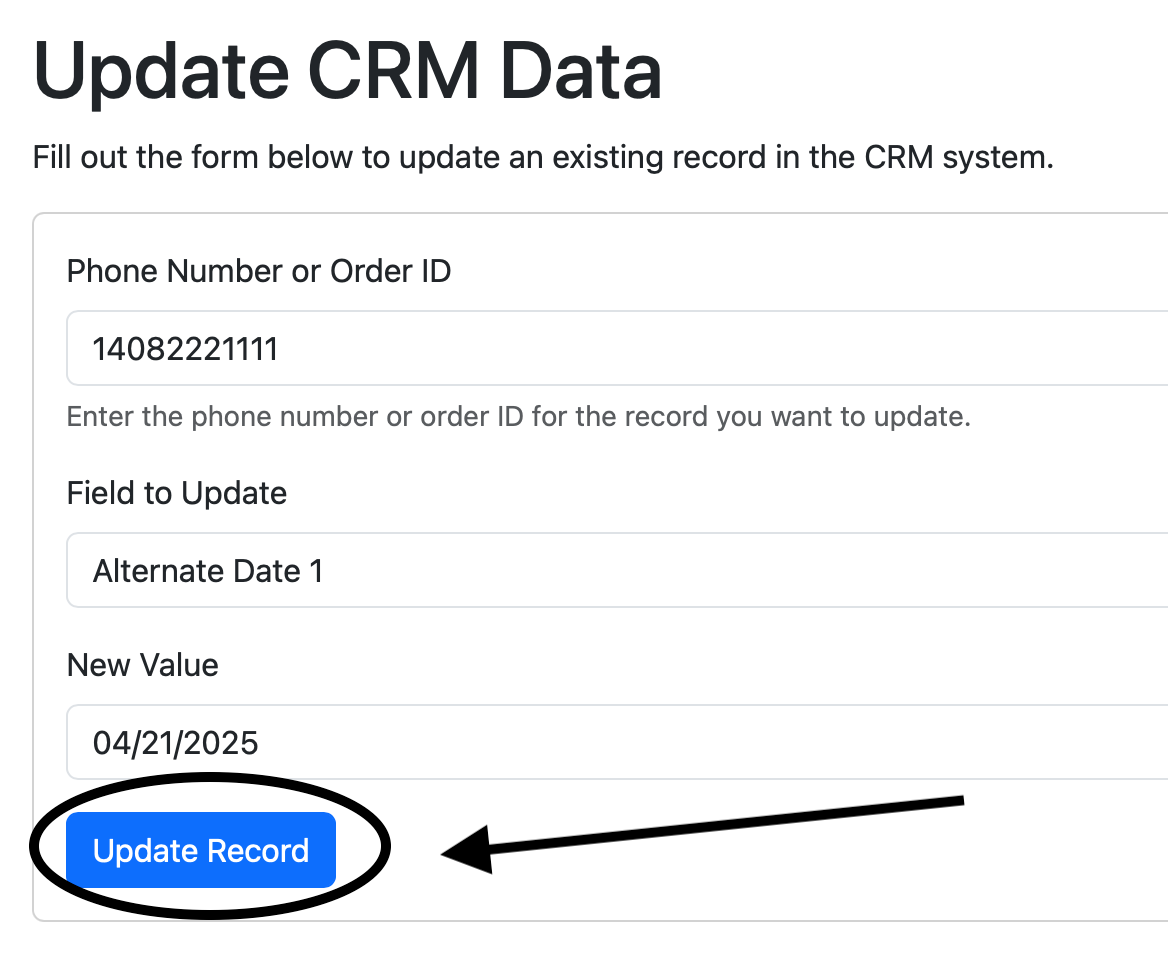 A screenshot of a update record AI-generated content may be incorrect.
