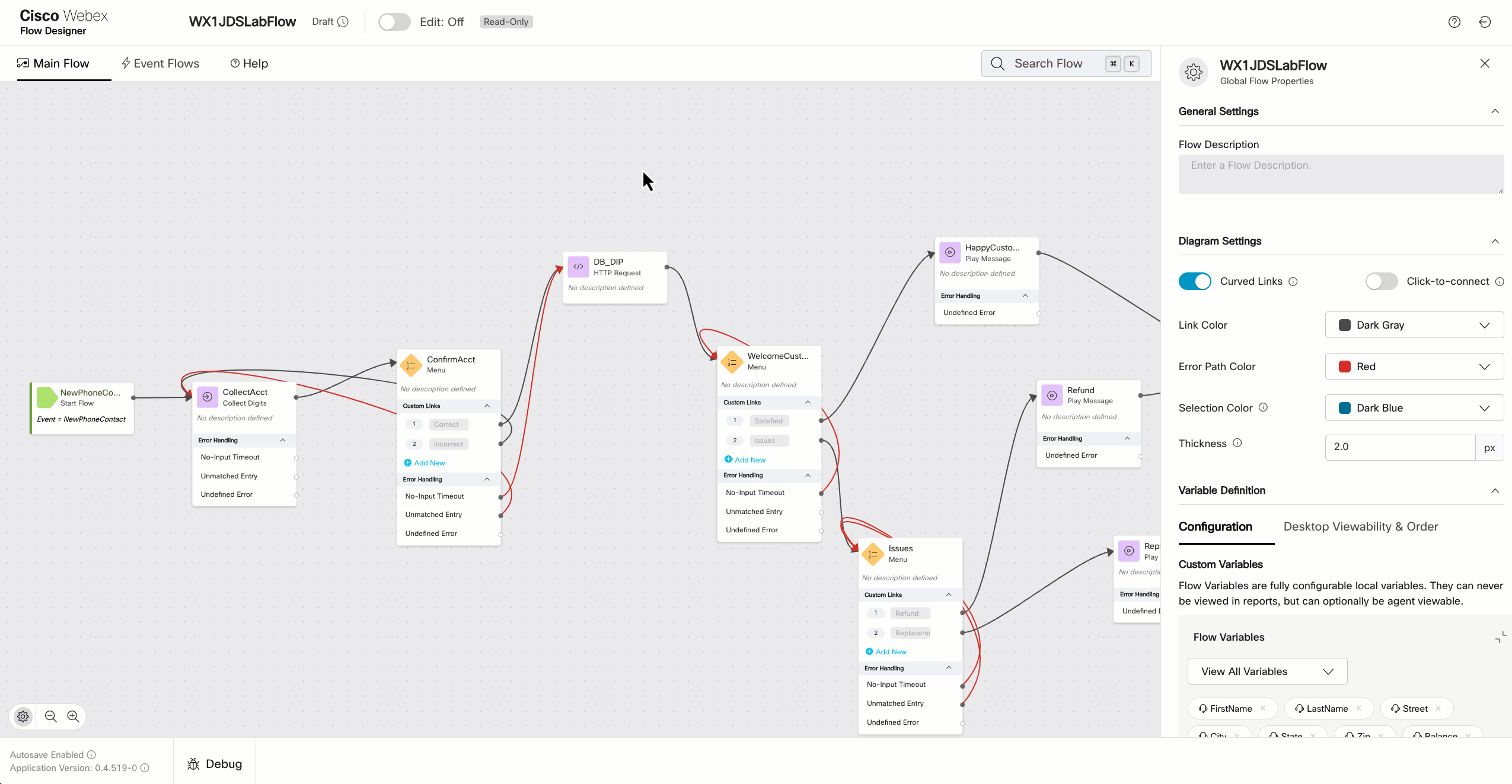 Flow Variables