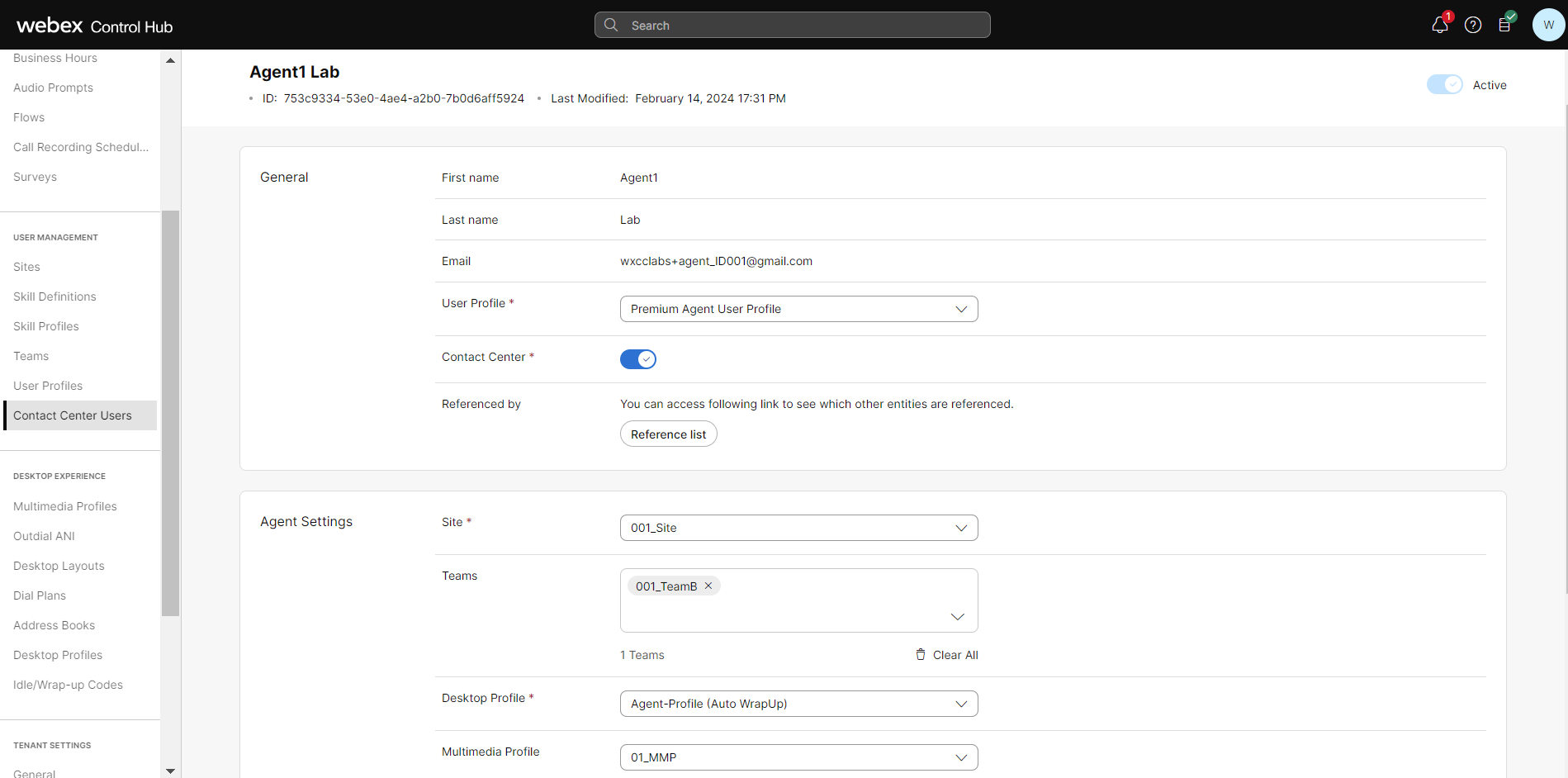 Enable User