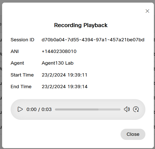 Play Recording